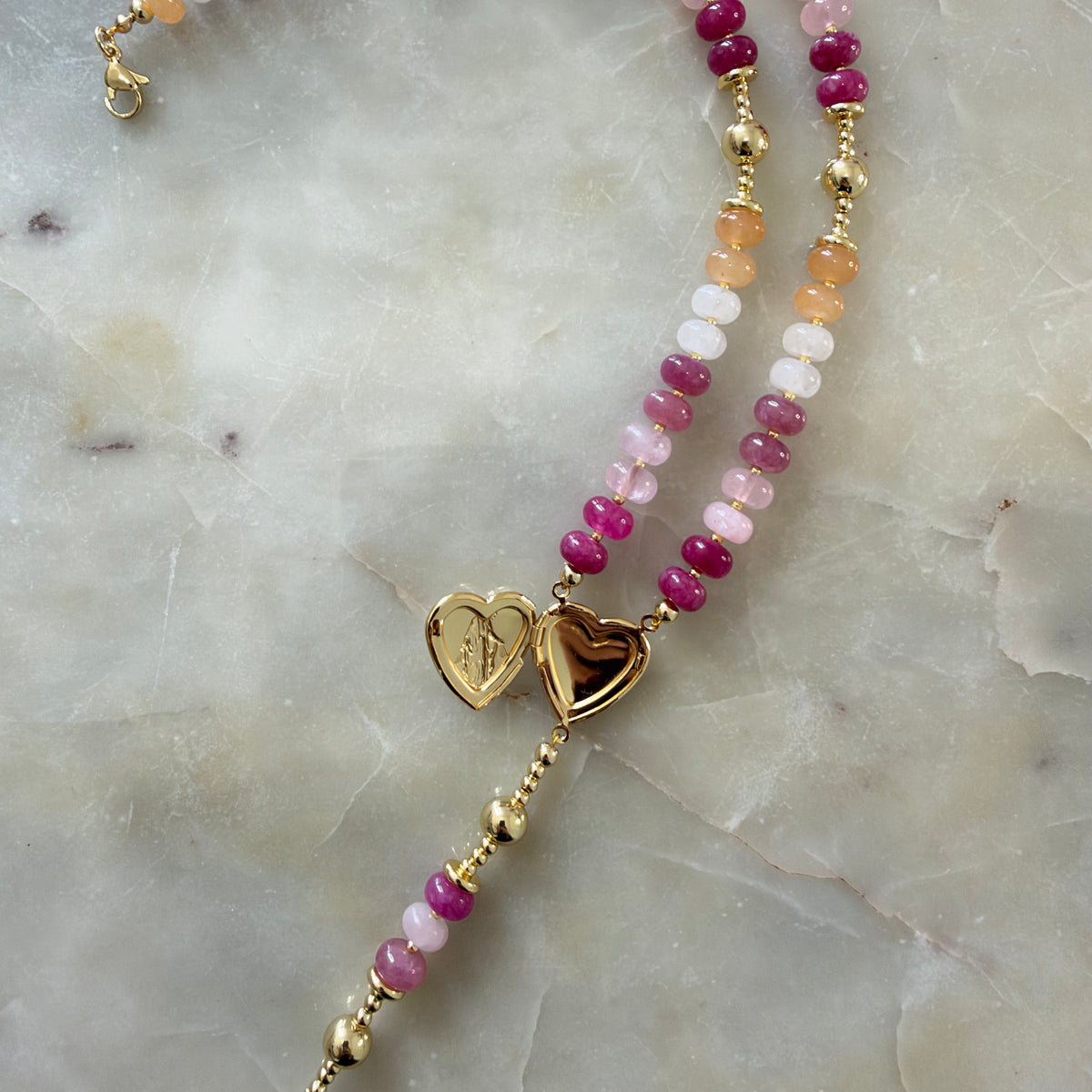 Virgin Mary Rosary Necklace