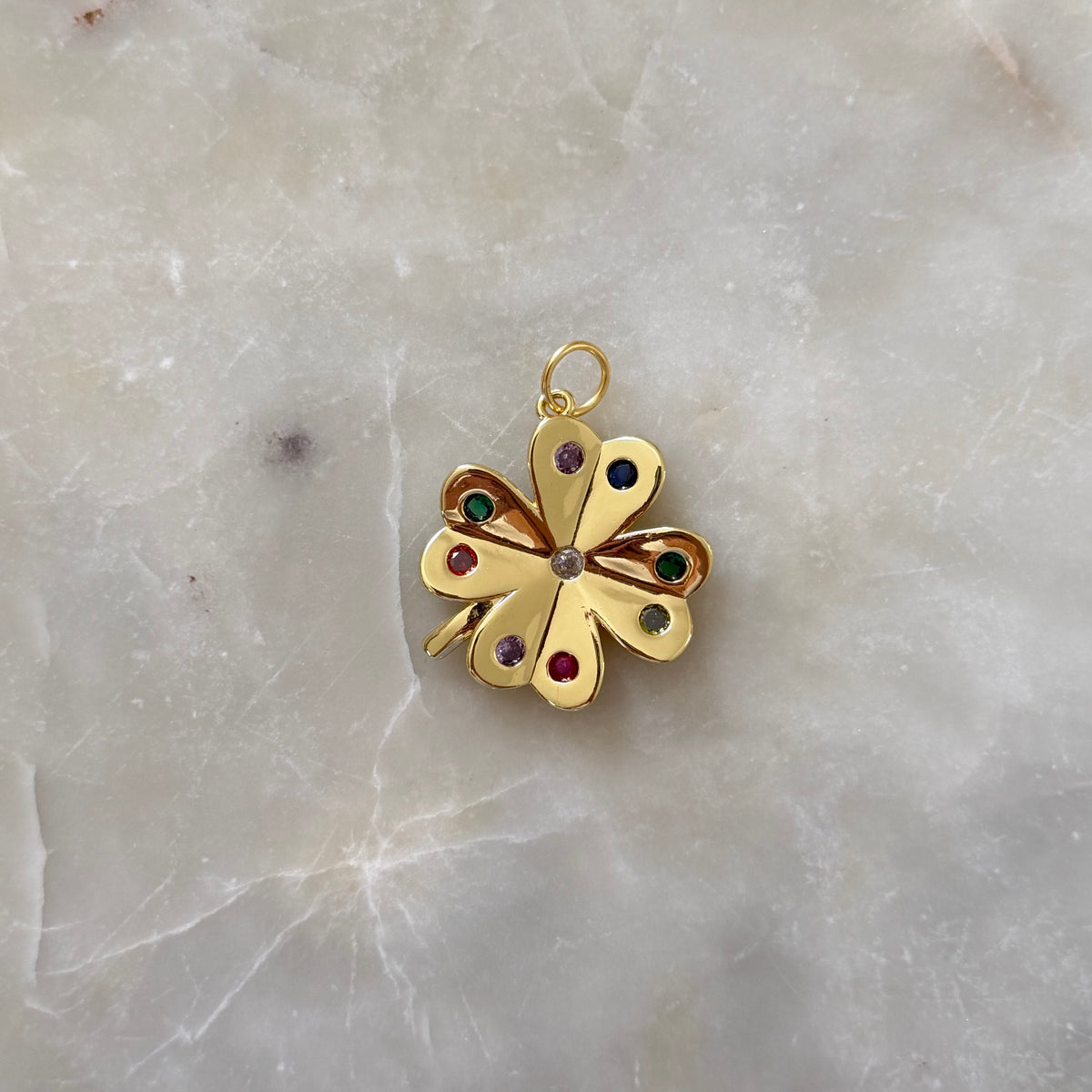 Colorful Gold Charm