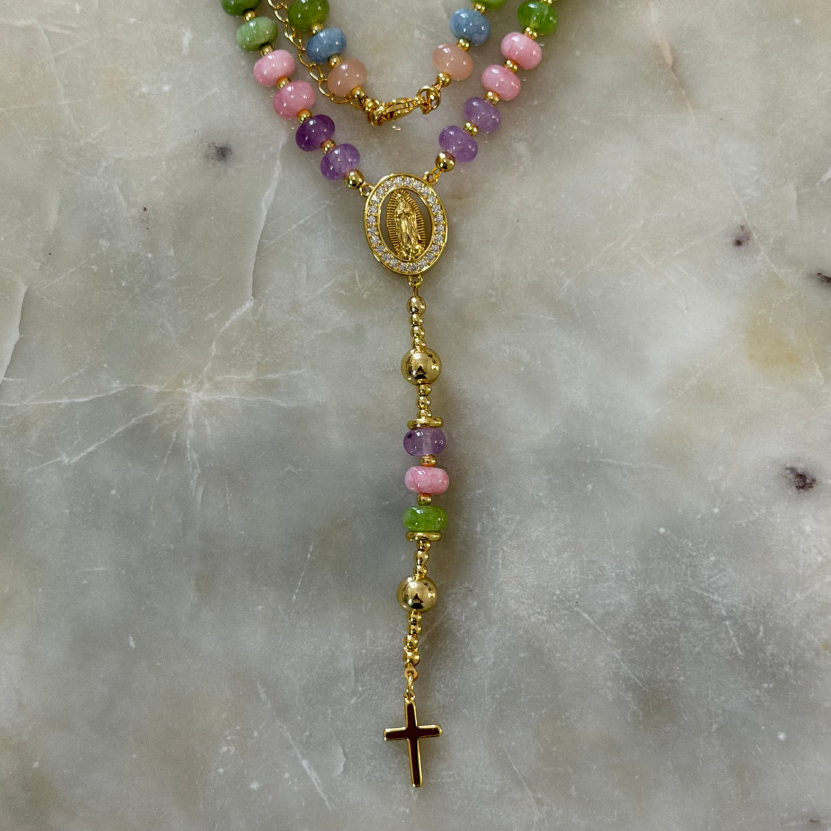 Multicolor Our Lady of Guadalupe Rosary