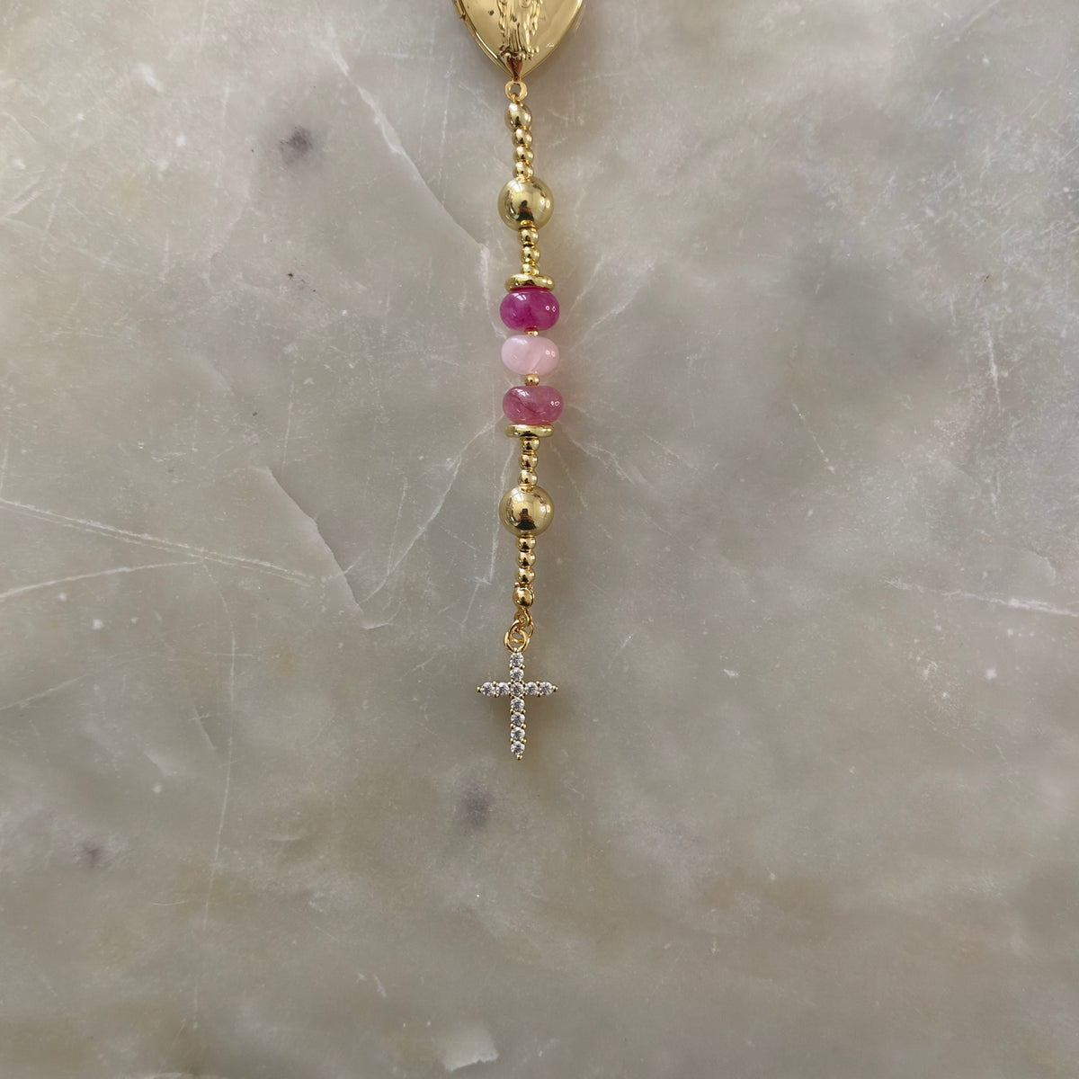 Virgin Mary Rosary Necklace