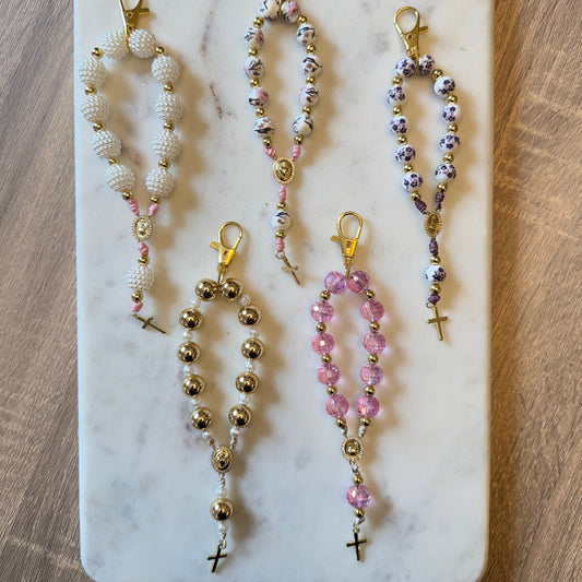 Sacred Heart Denario – Catholic Bag Charm