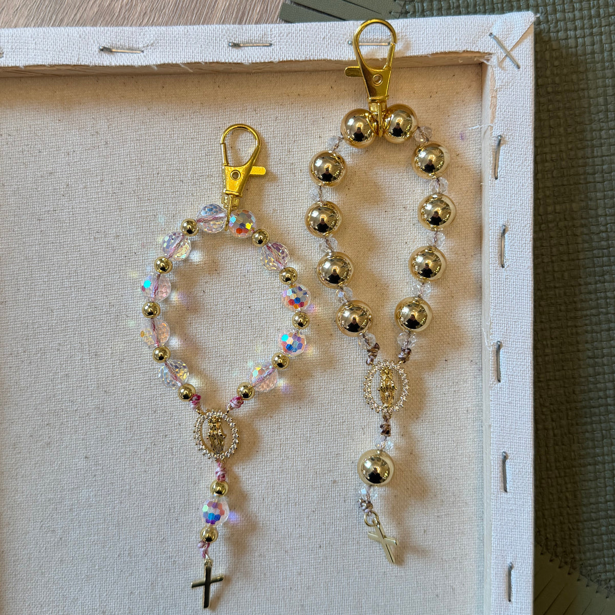 Miraculous Medal Crystal Denario