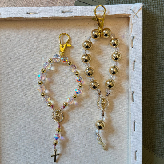 Miraculous Medal Crystal Denario