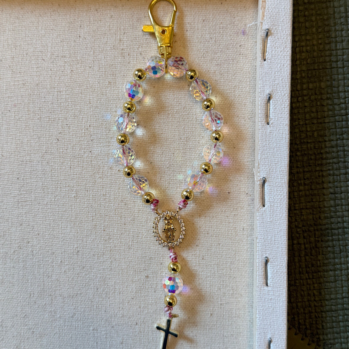 Miraculous Medal Crystal Denario