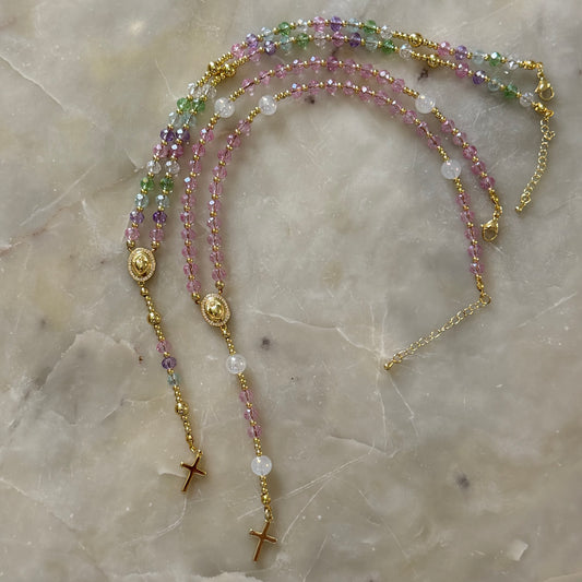 Crystal Sacred Heart of Jesus Rosary