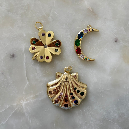 Colorful Gold Charm