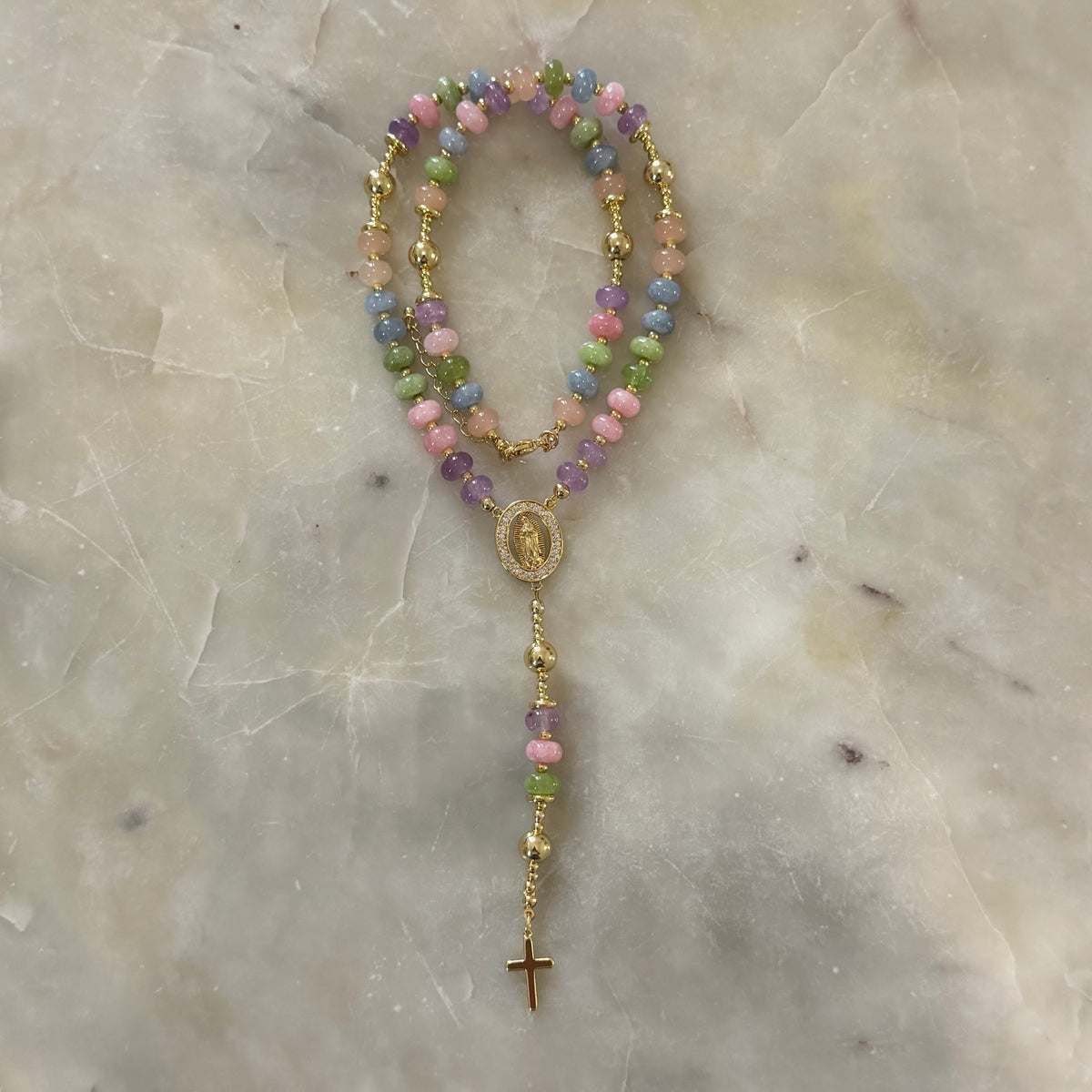 Multicolor Our Lady of Guadalupe Rosary
