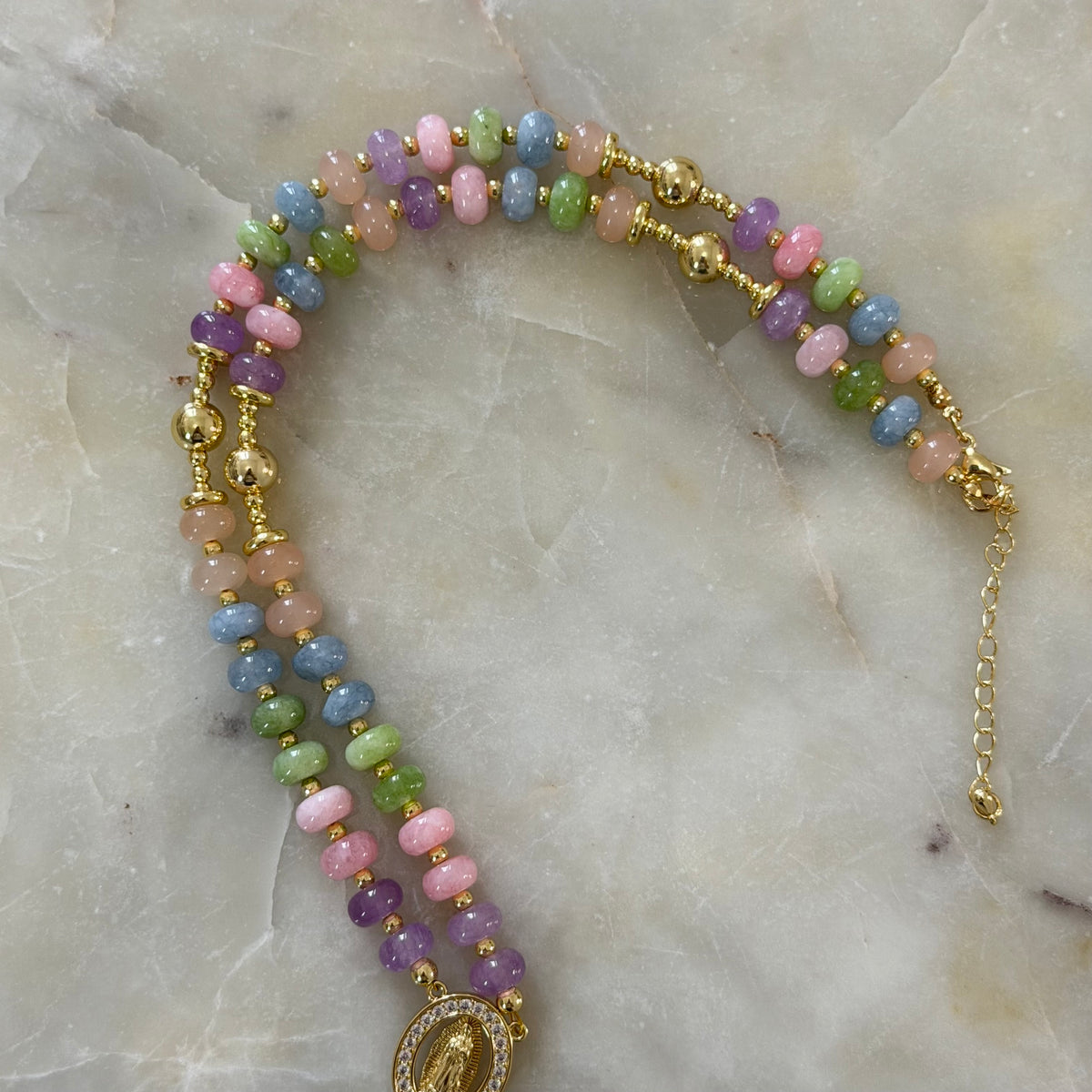 Multicolor Our Lady of Guadalupe Rosary
