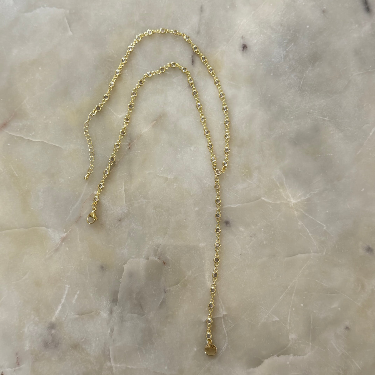 Gold Drop Layering Necklace